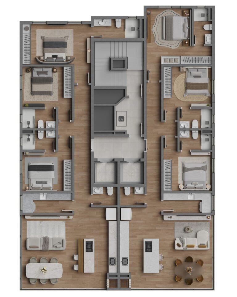 Planta Cobertura do Grace Bay Residence