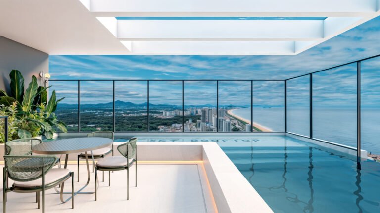 Piscina com Vista Panorâmica do Sky Rooftop